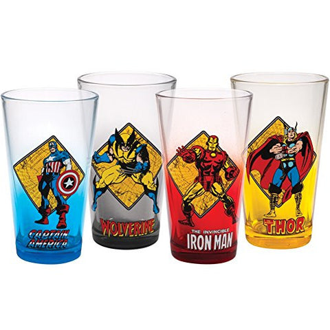 Marvel 4-pack Pint Glass