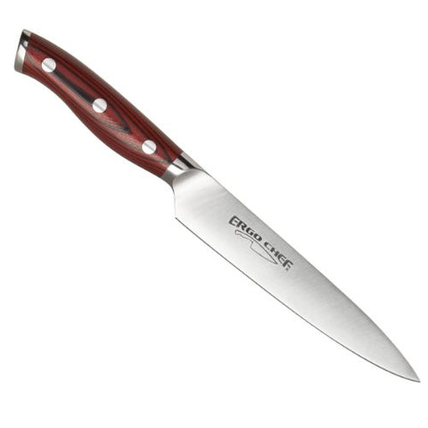 Crimson Series Cutlery - 6" Utility Knife - Red G10 Handle
