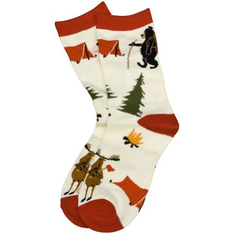 Lazy One Happy Camper - 316 & 685, Crew Sock, L