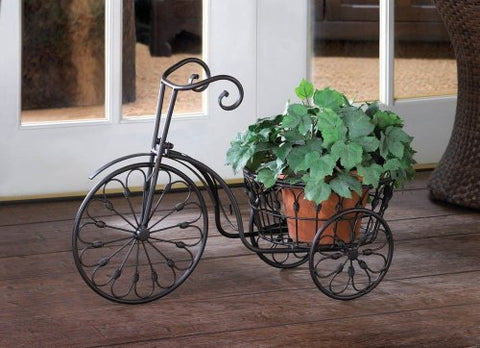 Bicycle Plant Stand (20 3/4" x 10" x 14 1/8" high; plant basket: 10" diameter)