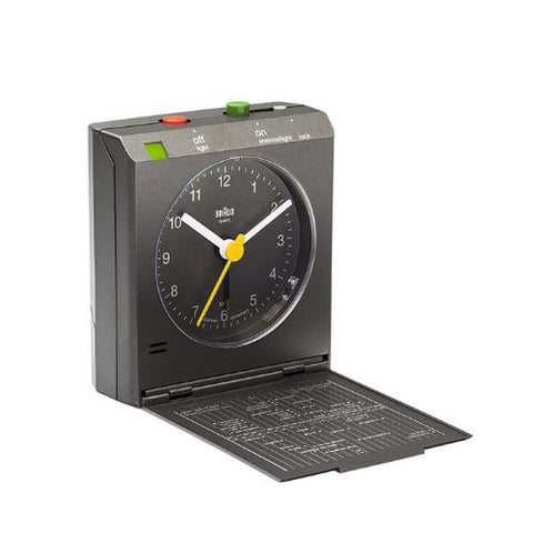 Braun Flip-Cover Analog Alarm Clock