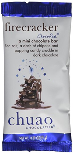 CHUAO CHOCOLATIER, FIRECRACKER DARK CHOCOLATE MINI BARS .39OZ
