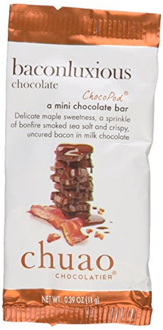 CHUAO CHOCOLATIER, BACONLUXIOUS MILK CHOCOLATE MINI BARS .39OZ
