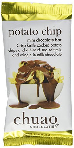 CHUAO CHOCOLATIER, POTATO CHIP MILK CHOCOLATE MINI BARS .39OZ