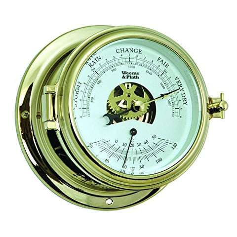 Endurance II 115 Barometer & Thermometer, Dial: 4" x Overall Diameter: 6", Depth: 3.125", 1.25 lb