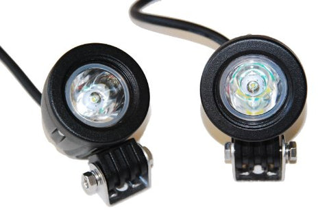 OZ-USA Mini Trail Lights LED CREE Spot Motorcycle Offroad Dual Sport Enduro Fog KTM Hid, Black Spot