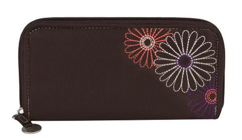 Safe ID Daisy Ladies Wallet - Brown