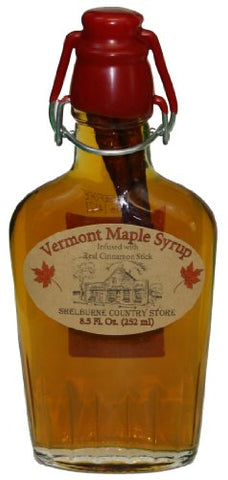 VT Maple Syrup in Specialty Glass Packaging, 8.5 oz. Clasp Top W/Cinnamon Stick (not in pricelist)