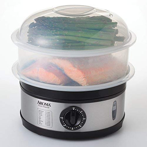 Aroma 5-quart Food Steamer - Stainless Steel