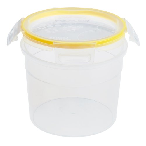 Snapware Total Solution Plastic 7.5 Cup Medium Tall Round with Four Latch Locking Lid