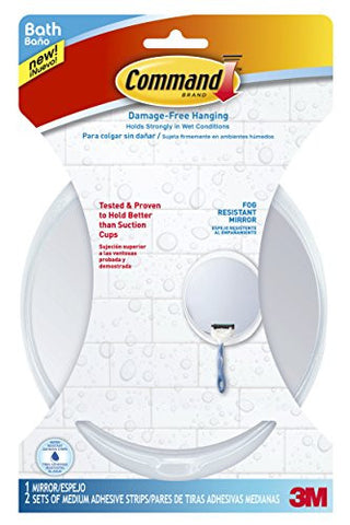 Command Fog Resistant Mirror, 3-Pack