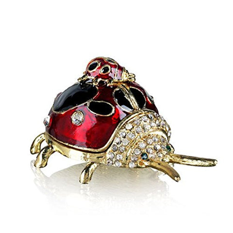 Welforth Fine Pewter, Ladybug on Ladybug Jewelry Box