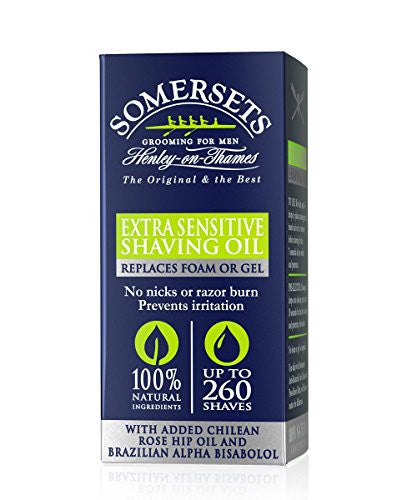 Somersets Sensitive Shave Oil, 1.2 oz