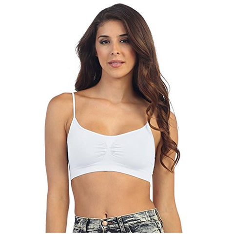 Ruched Bandeau Cami Top - White