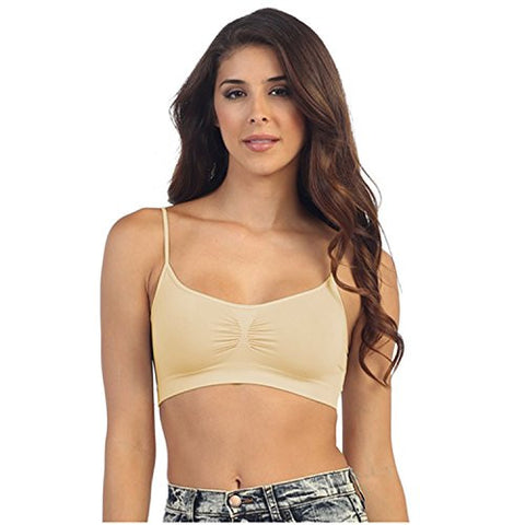 Ruched Bandeau Cami Top - Nude