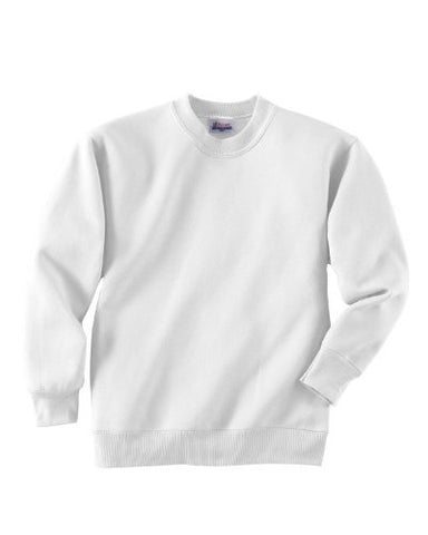 Hanes Youth ComfortBlend Long Sleeve Fleece Crew - p360 (White / X-Small)