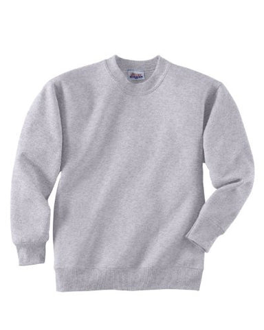 Hanes Youth ComfortBlend Long Sleeve Fleece Crew - p360 (Ash / Large)