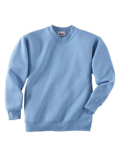 Hanes Youth ComfortBlend Long Sleeve Fleece Crew - p360 (Light Blue / X-Small)