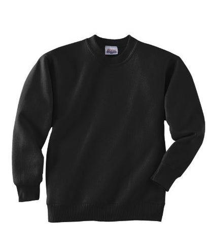 Hanes Youth ComfortBlend Long Sleeve Fleece Crew - p360 (Black / Large)