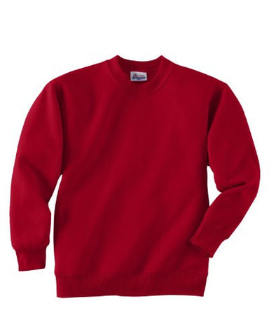Hanes Youth ComfortBlend Long Sleeve Fleece Crew - p360 (Deep Red / Medium)
