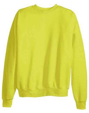 Hanes ComfortBlend Long Sleeve Fleece Crew - p160 (Safety Green / Medium)