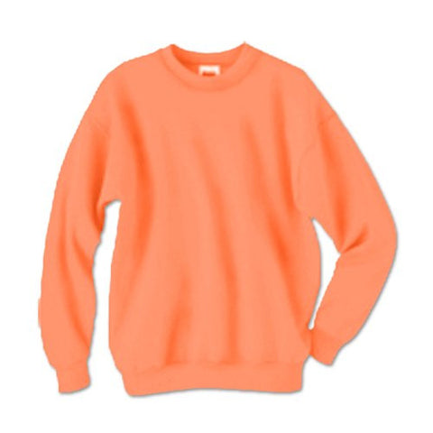 Hanes ComfortBlend Long Sleeve Fleece Crew - p160 (Safety Orange / Small)