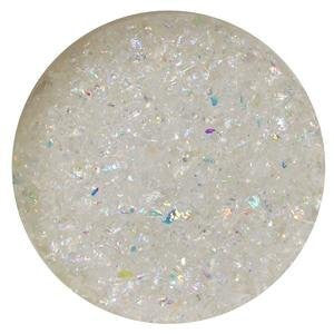 1 Oz Rainbow Dichroic Medium Frit Flakes On Clear - 96 COE