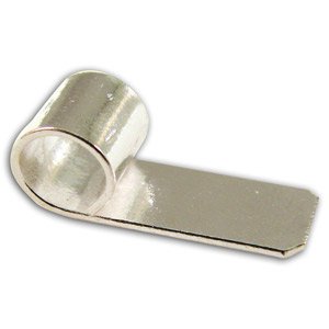 Small Silver Plated Tube Bails - 5 Pack