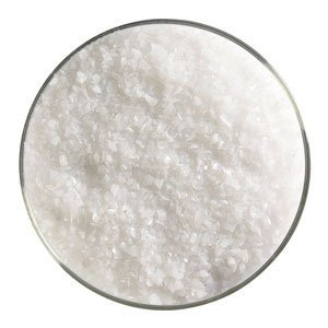 1 Lb White Opal Medium Frit - 90 COE