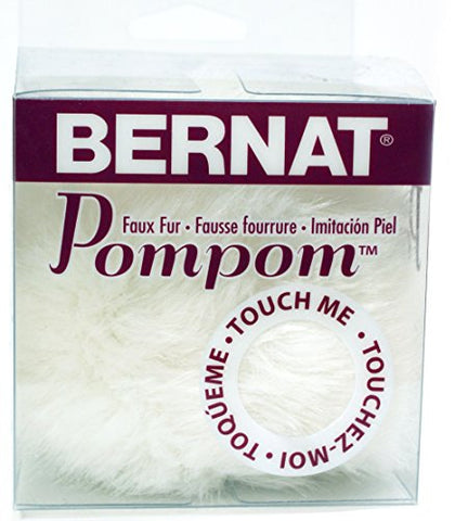 Bernat Pom Pom Yarn White Rabbit 120 Yards