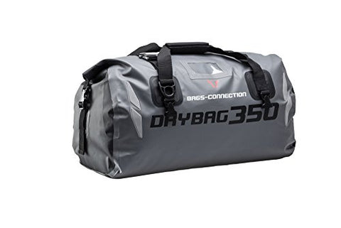 SW-MOTECH Drybag 350 Tail Bag Roll-Top Dry Bag  - 35L (12" W x 22" L) - Grey/Black