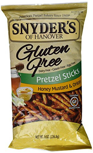 Snyder's of Hanover Gluten Free Honey Mustard & Onion Pretzel Sticks 8 oz.