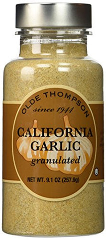 1400 Series Spice Jars, CA Garlic, Granulated, 9.1 oz