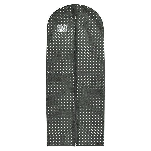 Black Breathable Dress Cover with Polka Dots- 60 Inches