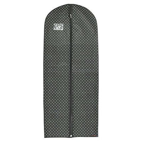Black Breathable Dress Cover with Polka Dots- 60 Inches