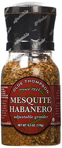 Mesquite Habanero Seasoning, 6.3 oz Disposable Grinders