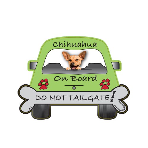 Magnetic Pedigree Do Not Tailgate, Chihuahua On Board