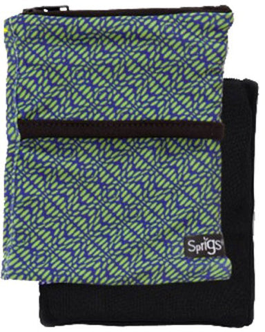 Sprigs Big Banjee Wrist Wallet (Geo Green Blue/Black / One Size)