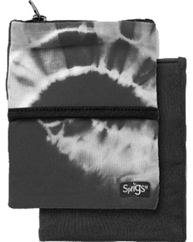 Sprigs Big Banjee Wrist Wallet (Black Tie Dye / One Size)