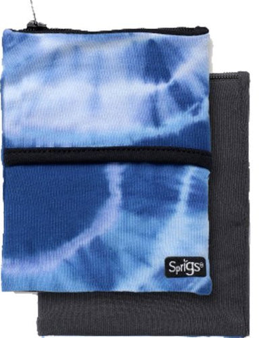 Sprigs Big Banjee Wrist Wallet (Blue Tie Dye / One Size)
