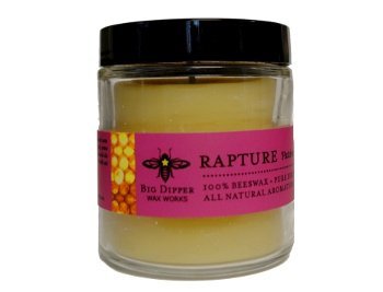 Beeswax Aromatherapy Apothecary Glass Rapture  (Patchouli/Cassia) 3.2 oz.