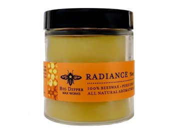 Beeswax Aromatherapy Apothecary Glass Radiance (Ylang/Tangerine) 3.2 oz.