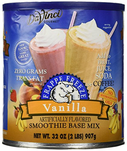 DaVinci Gourmet Iced Blended Base Mix Vanilla Can  2 lb