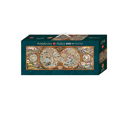 Heye Panorama 6000 Pieces Hemisphere Map