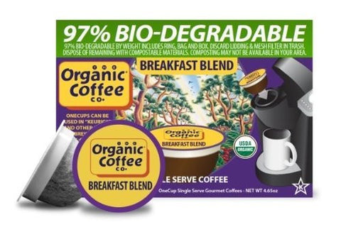 The Organic Coffee Co. OneCup Breakfast Blend Coffee 12 Count