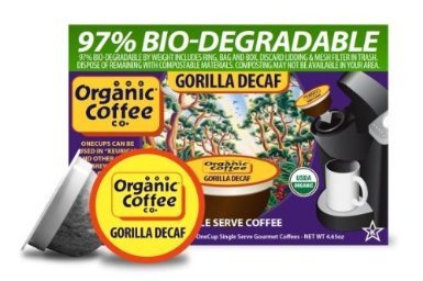 Organic Coffee Co. OneCup Gorilla Decaf Coffee 12 Count