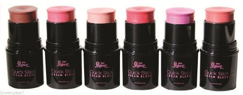 Quick Stick Cream Blush (One of each color: Flutter-Light Pink, Preppy-Coral, Bashful-Orange, Catalina- Peach, Lavish- Raspberry & Toffee-Brown)