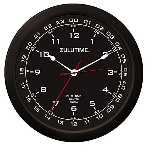 14" ZULUTIME Clock (Black Dial)