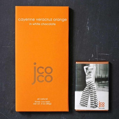 JC VERACRUZ ORANGE WHT CHOC 3oz BAR 12ct
JCOCO/SEATTLE - Package