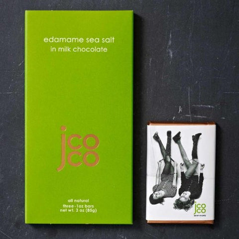 JC EDAMAME SEA SALT MK CHOC 3oz BAR 12ct
JCOCO/SEATTLE - Package